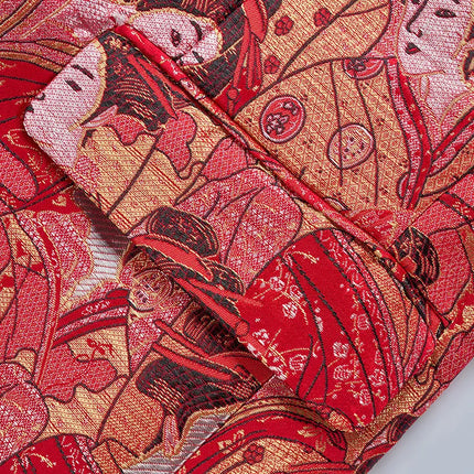 Men's Geisha Pattern Red Blazer  #S8556