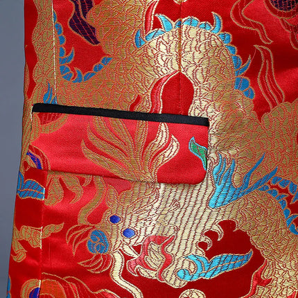 Men's Auspicious Dragon Tuxedo  #S8574