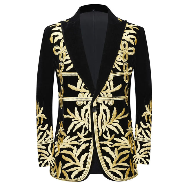 Men's Exquisite Embroidered Blazer  #S8567
