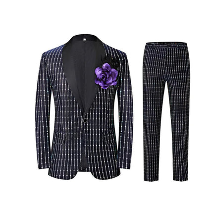 Men's Gleaming Yarn Suit  #S8576