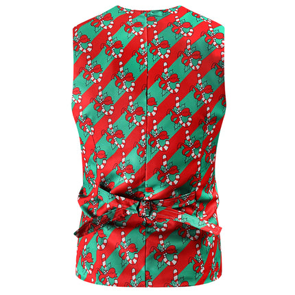 Men's Colorful Printed Vest #MJ45 - Vests | Multicolour / M