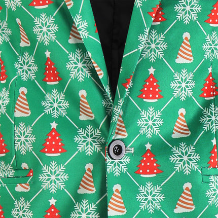 Men's Christmas Printed Suit #2TZ623 - Suits | Multicolour / M