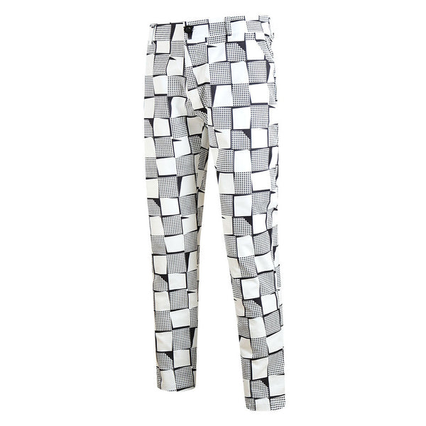 Men's Vintage Style Plaid Pants #XK1116