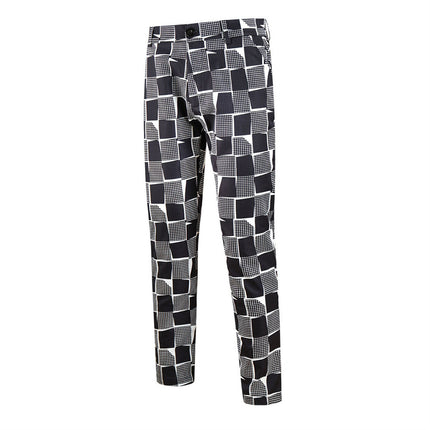 Men's Vintage Style Plaid Pants #XK1116 - Pants | Black / S