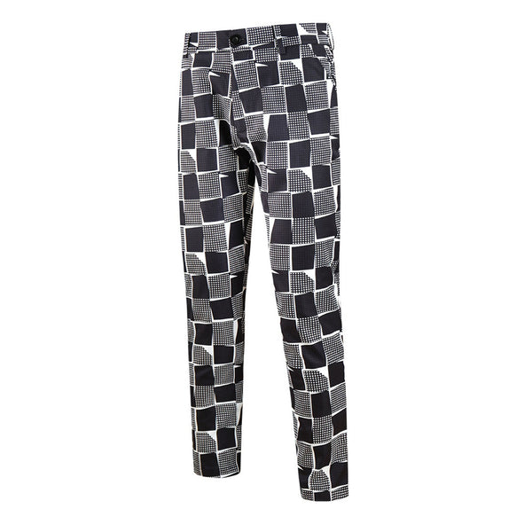 Men's Vintage Style Plaid Pants #XK1116