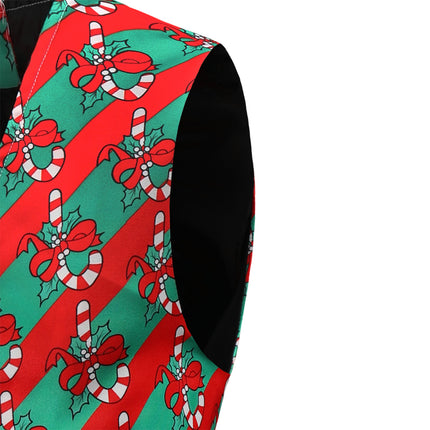 Men's Colorful Printed Vest Suit #2TZMK45 - Suits | Multicolour / M