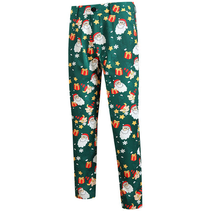 Men's Christmas Printed Pants #XK637 - Pants | Multicolour / M