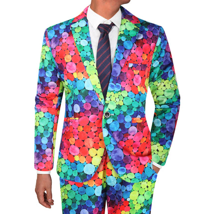 Men's Colorful Paisley Suit #2TZ