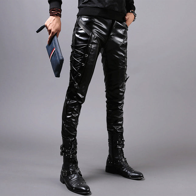 Men's Leather Pants #25625012 - Pants | Black / XS