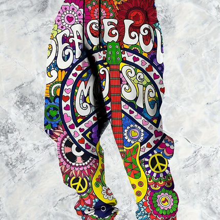 Men's Stylish Printed Pants #25625008 - Pants | Multicolour / S