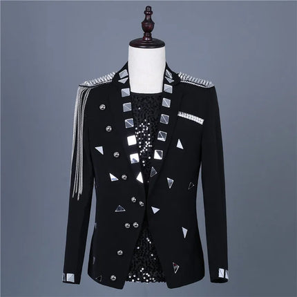 Men's Costume Tuxedo #S7031 - Blazers | Multicolour / XS