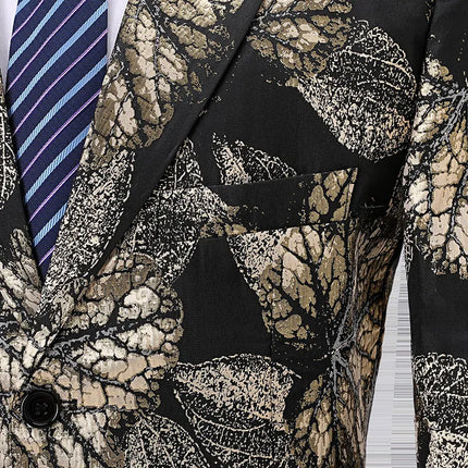 Men's Floral Embroidery Blazer  #S7011