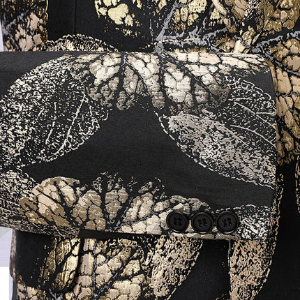 Men's Floral Embroidery Blazer  #S7011