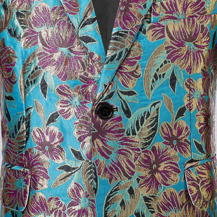 Men's Floral Embroidery Blazer  #S7011