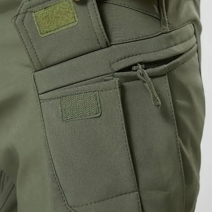 Men's Tactical Pants Multi-Pocket Cargo Work Pants Spring Fall - Pants | Black / S