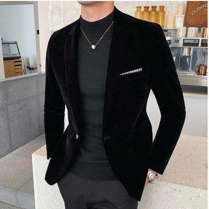 Men's Velvet Blazer #25627022 - Blazers | Black / M
