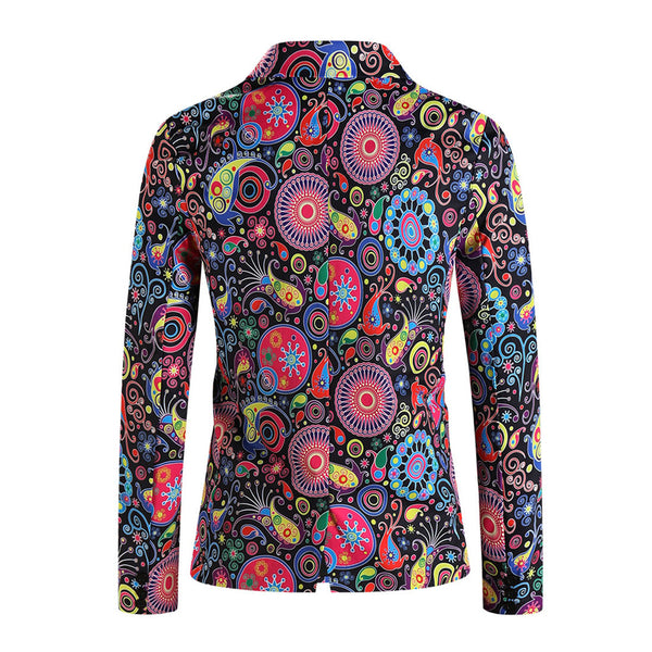 Men's Bold Print Blazer #X1213