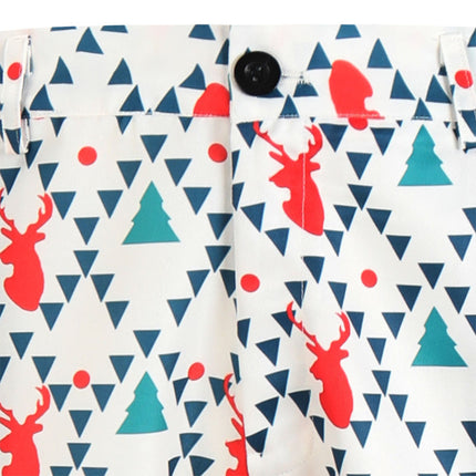 Men's Geometric Print Vest Suit #2TZMK627 - Suits | Multicolour / M