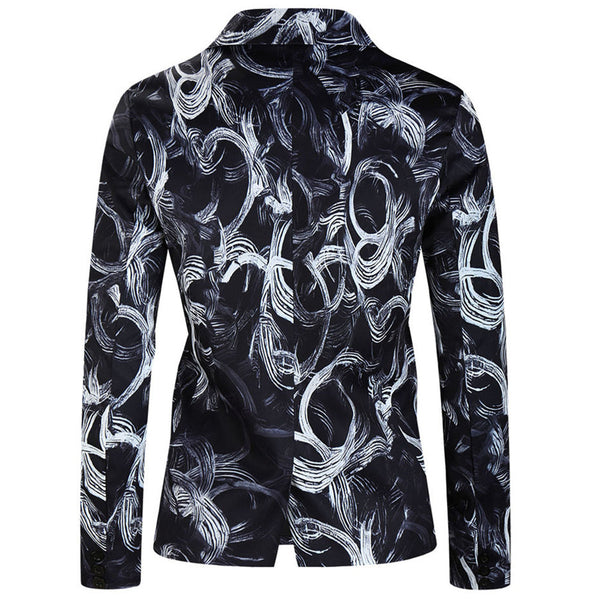Men's Cool Print Blazer #X319