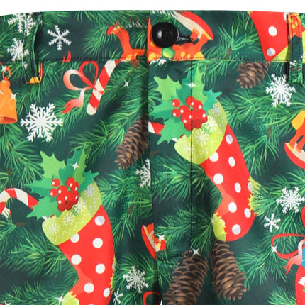 Men's Christmas Printed Vest Suit #2TZMK629 - Suits | Multicolour / M