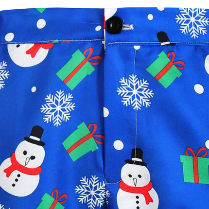 Men's Christmas Printed Vest Suit #2TZMK625 - Suits | Multicolour / M