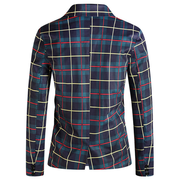 Men's Classic Check Blazer #X6205