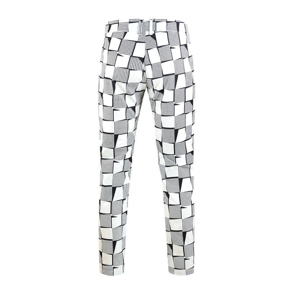 Men's Vintage Style Plaid Pants #XK1116