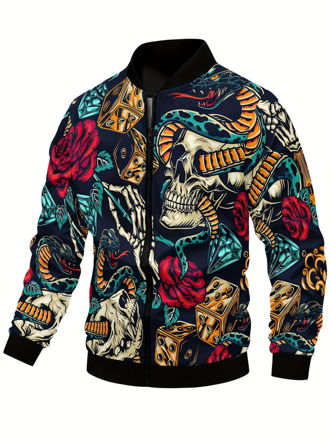 Men's Casual Baseball Jacket #25701039 - | Multicolour / S