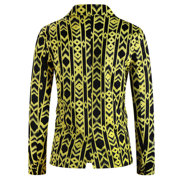 Men's Fashion Print Blazer #X338