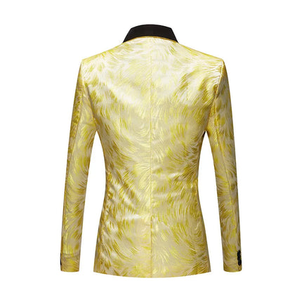 Men's Multicolor Textured 3-Piece Suit  #S8504-3