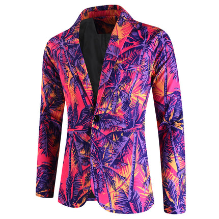 Men's Print Suit #2TZ2507 - Suits | Multicolour / M