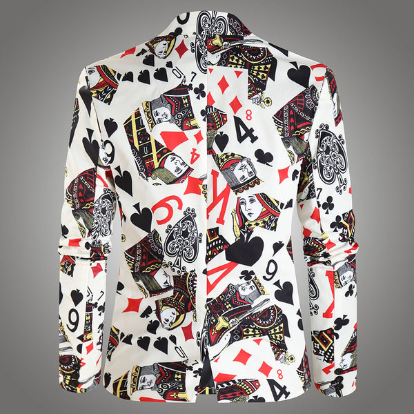 Men High Quality Print Blazers