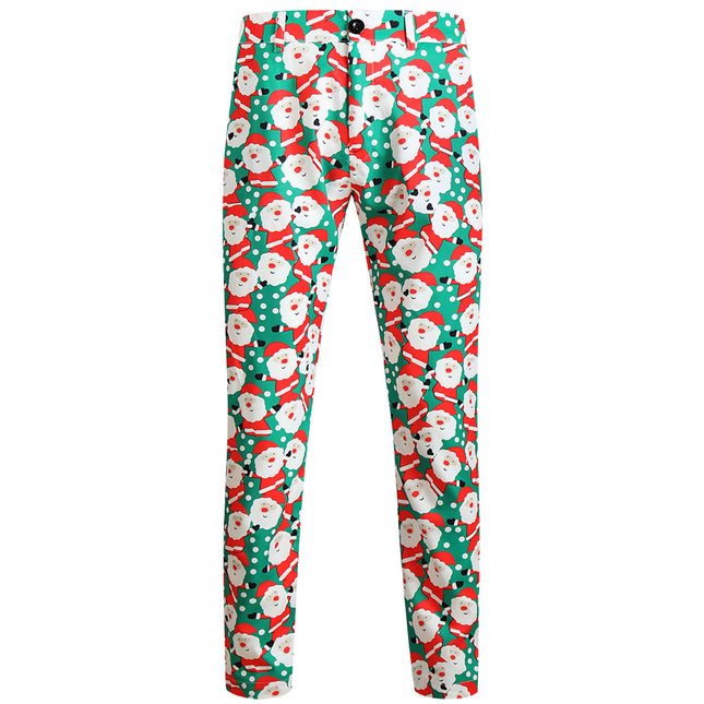 Men's Christmas Printed Pants #XK632 - Pants | Multicolour / M