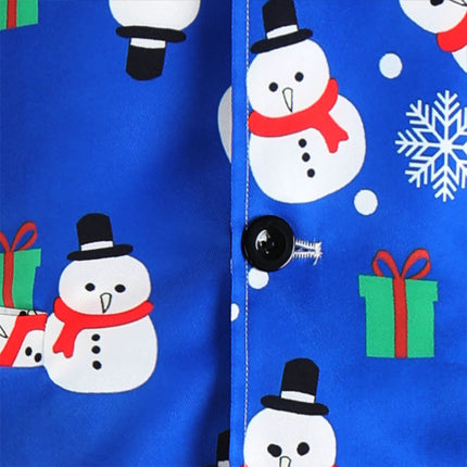 Men's Christmas Print Vest #MJ625 - Vests | Multicolour / M