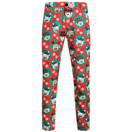 Men's Christmas Print Pants #XK638 - Pants | Multicolour / M