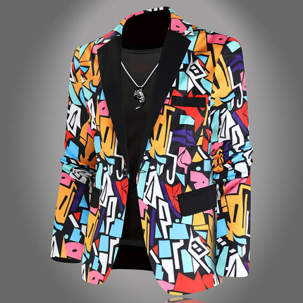 Men High Quality Print Blazers - Blazers | Color1 / M