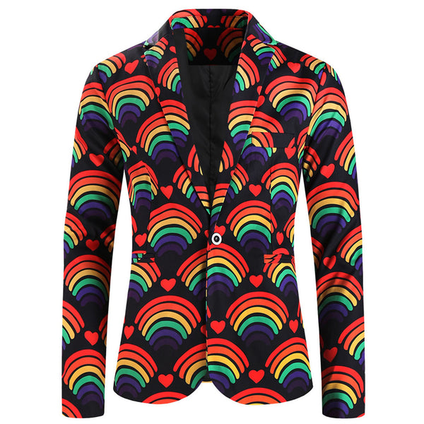 Men's Multicolor Printed Blazer #X1902