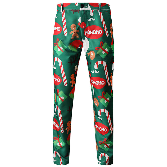 Men's Colorful Christmas Print Pants #XK50 - Pants | Multicolour / M