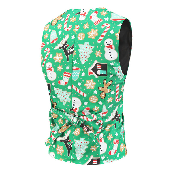 Men's Christmas Print Vest #MJ031