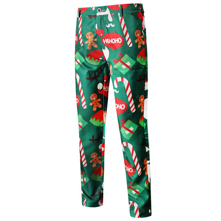 Men's Colorful Christmas Print Pants #XK50 - Pants | Multicolour / M