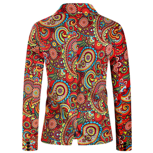 Men's Colorful Paisley Blazer #X320