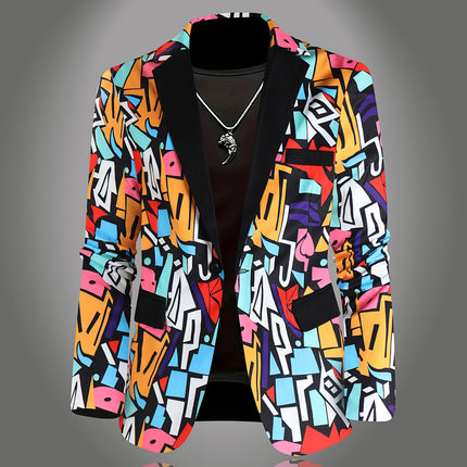 Men High Quality Print Blazers - Blazers | Color1 / M