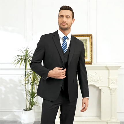 Men's 3pcs Business Suit #25061133 - Suits | Light Grey / XS