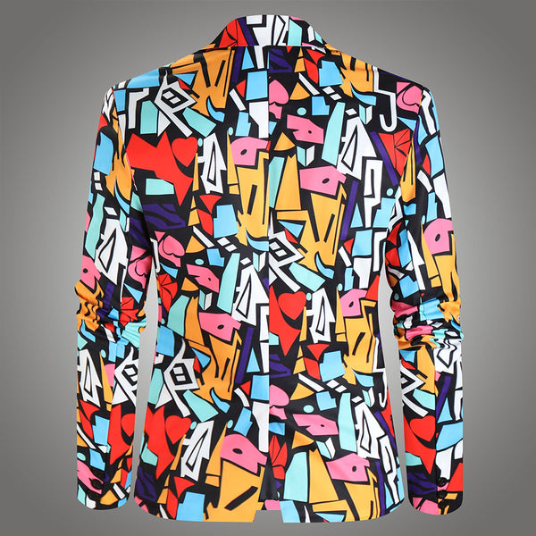 Men High Quality Print Blazers