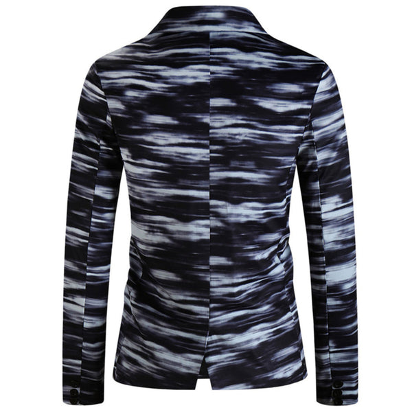 Men's Trendy Print Blazer #X332
