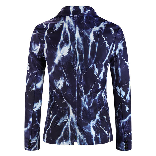 Men’s Lightning Print Blazer #X1210