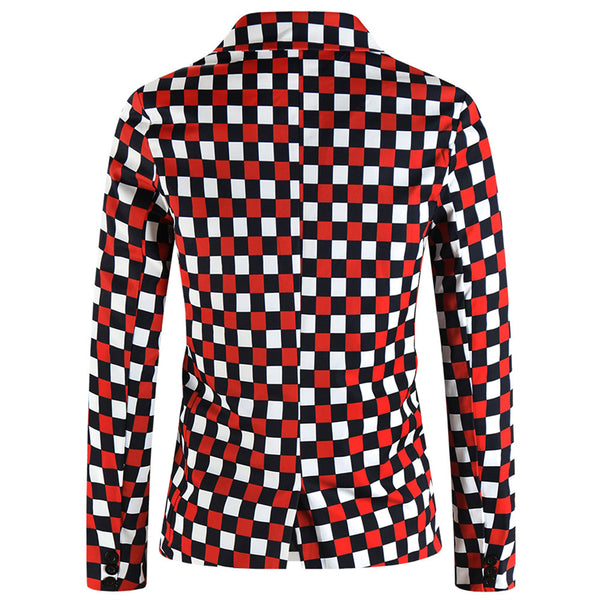 Men's Vintage Check Blazer #X6103
