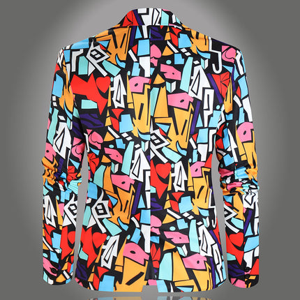 Men High Quality Print Blazers