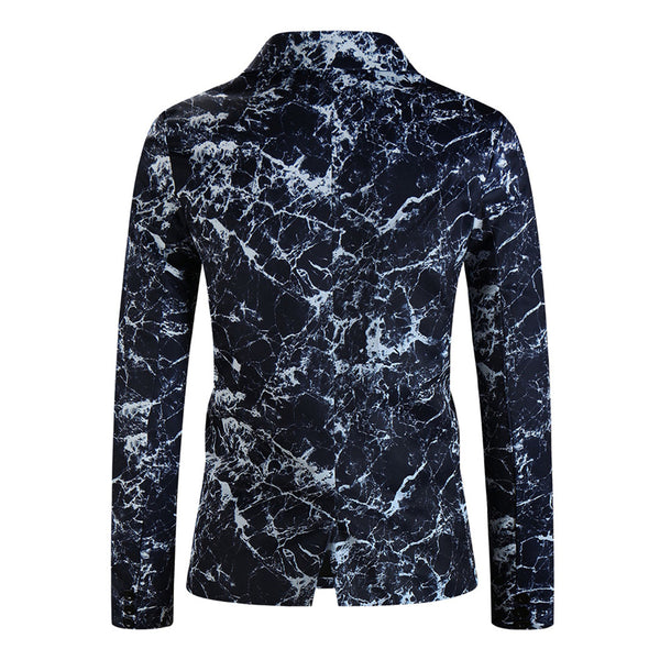 Men's Marble Print Blazer #X339