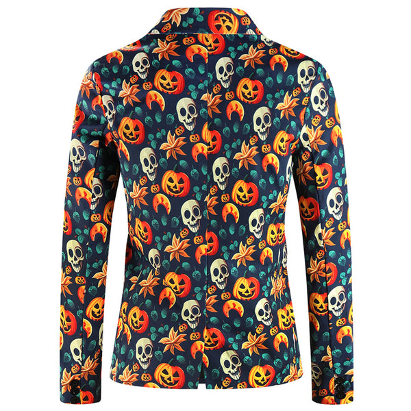 Men's Halloween Pumpkin Blazer #X125